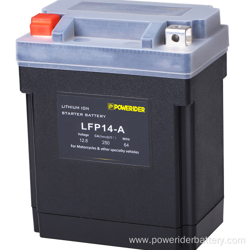 12.8v 6ah YB14-A2 lithium ion motorcycle starter battery